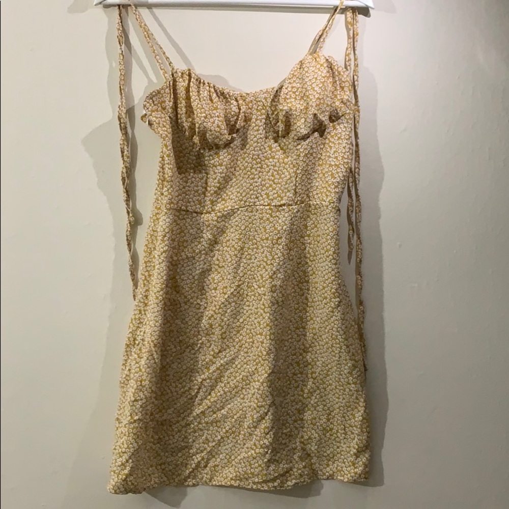 Yellow floral dress
